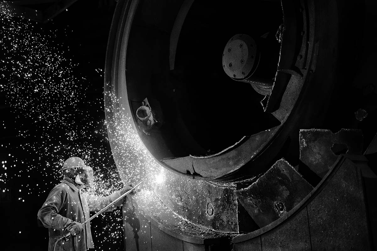 Torch-cutting in As Pontes
